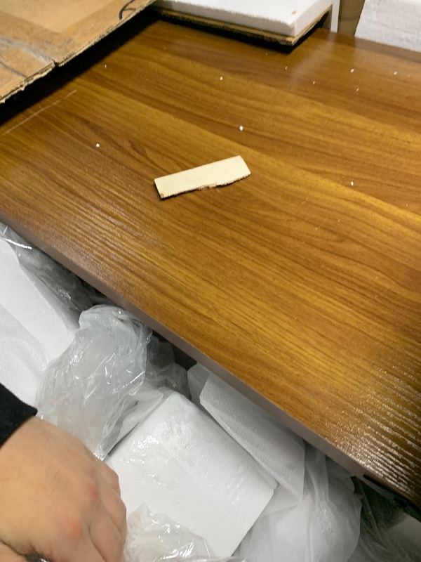 Photo 1 of ***STOCK PHOTO FOR REFERENCE ONLY*** YESHOMY Coffee Table with Sliding Barn Doors & Storage, Wooden Center Rectangular Cabinet with Adjustable Shelves, for Livingroom, Bedroom, Home Office, White