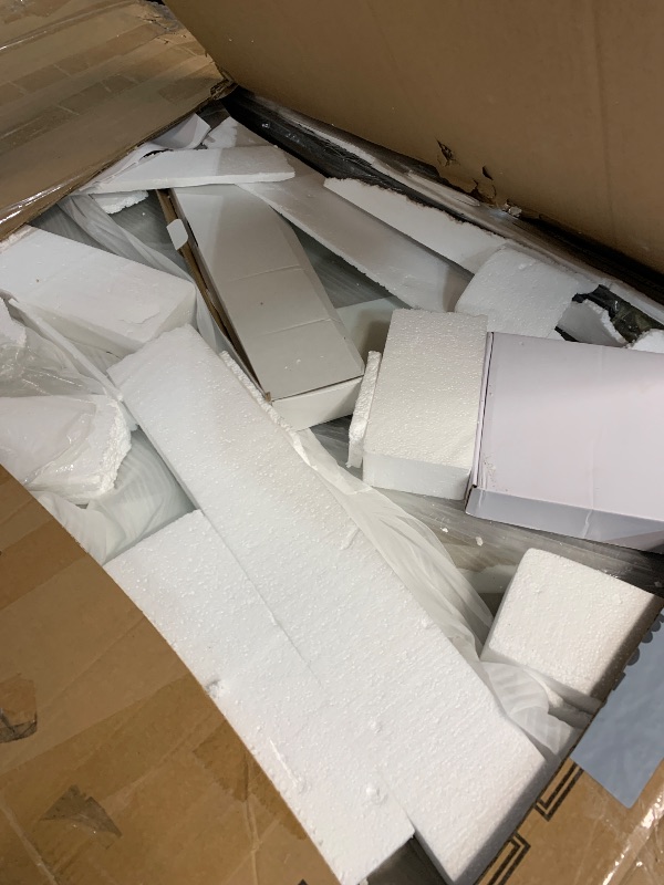 Photo 1 of ************INCOMPLETE, MISSING 1 OF THE PANELS OF GLASS AND SOME MOUNTING PIECES****************
AVKENOEDY Shower Door,60" W x 74" H Frameless Shower Door,Double Sliding Shower Door with Premium 1/4" (6mm) Thick Tempered Glass, Stainless Steel, Matte Bla