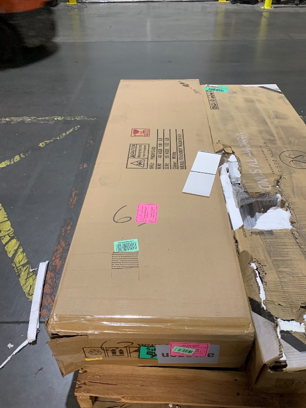 Photo 1 of ***FACTORY SEALED******TRUCK OR TRAILER PICKUP ONLY***
3 Doors Wooden Wardrobe Closet Armoire, White Storage Cabinet for Hanging Clothes, Bedroom Large Capacity Freestanding Armoire,Wood Wardrobe Combination with Shelves (2drawer, White)