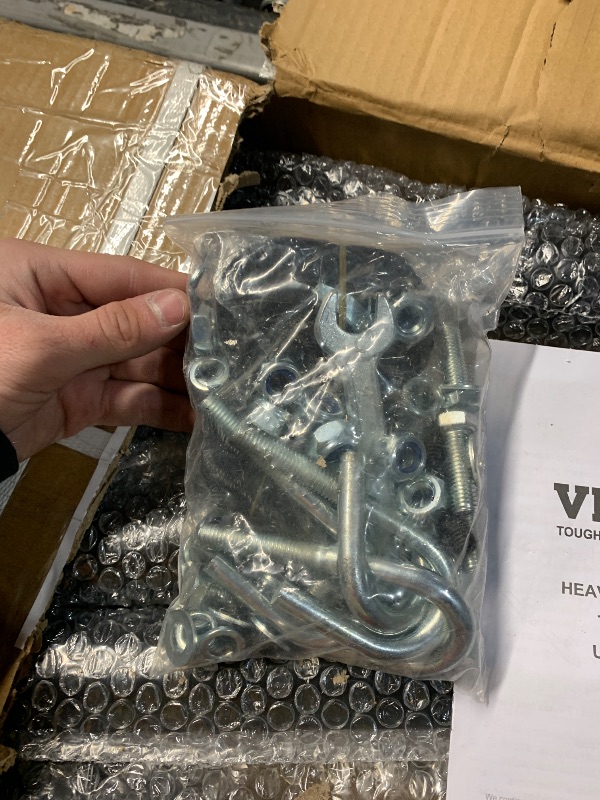 Photo 5 of VEVOR Extendable Steel Truck Ladder Rack - 800 lbs Capacity, 46-71 inch, Non-Drilling for Kayak, Surfboard, Lumber, Ladder