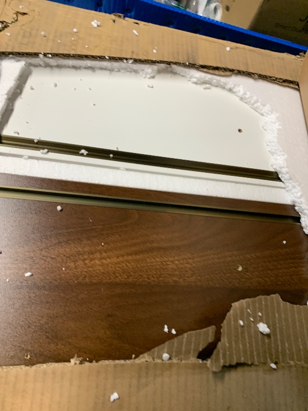 Photo 3 of ***PARTIAL SET***
72" Coffee Bar Cabinet with Power Outlet & LED Light, Farmhouse Large Kitchen Hutch with Sliding Barn Door, Tall Bar Cabinets with Storage Drawers & Wine Glass Rack,Pantry China Cabinet for Home,White