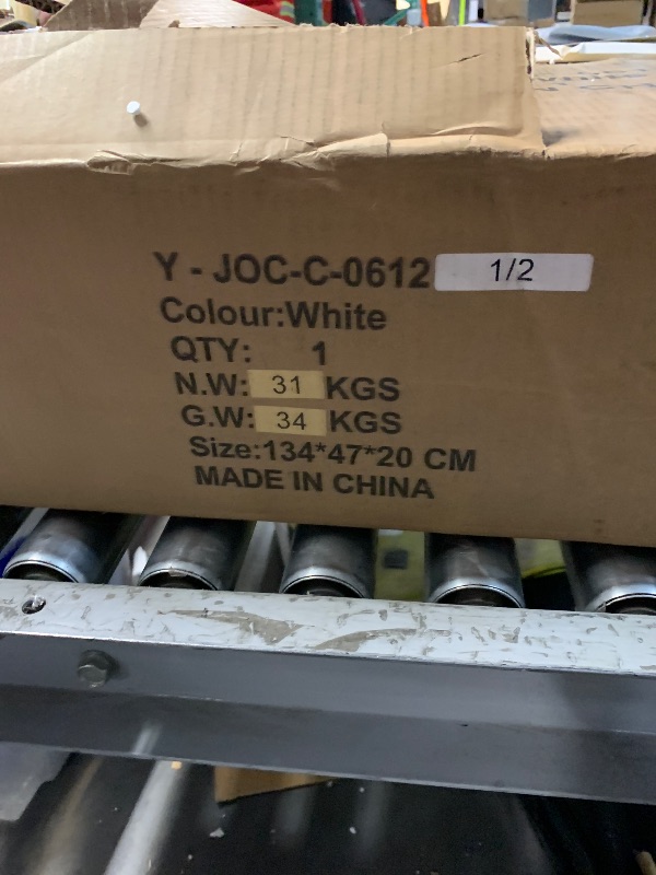 Photo 5 of ***PARTIAL SET***
72" Coffee Bar Cabinet with Power Outlet & LED Light, Farmhouse Large Kitchen Hutch with Sliding Barn Door, Tall Bar Cabinets with Storage Drawers & Wine Glass Rack,Pantry China Cabinet for Home,White