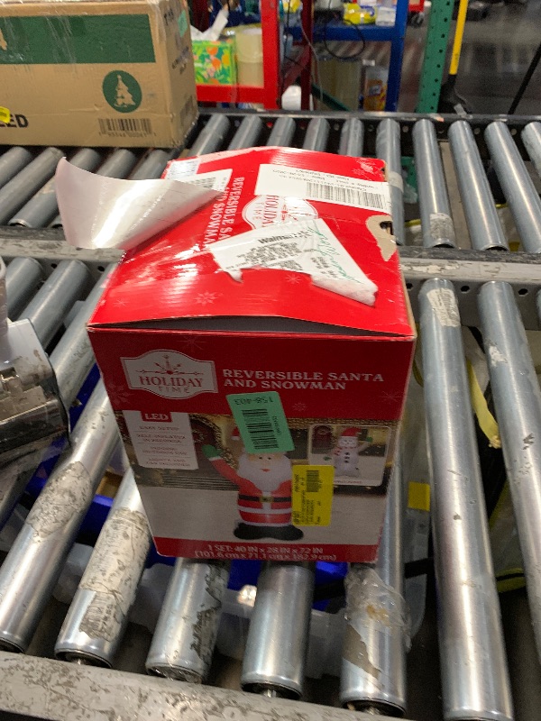 Photo 1 of 4 ft Santa Christmas Airblown Yard Inflatable, Multicolor, by Holiday Time
