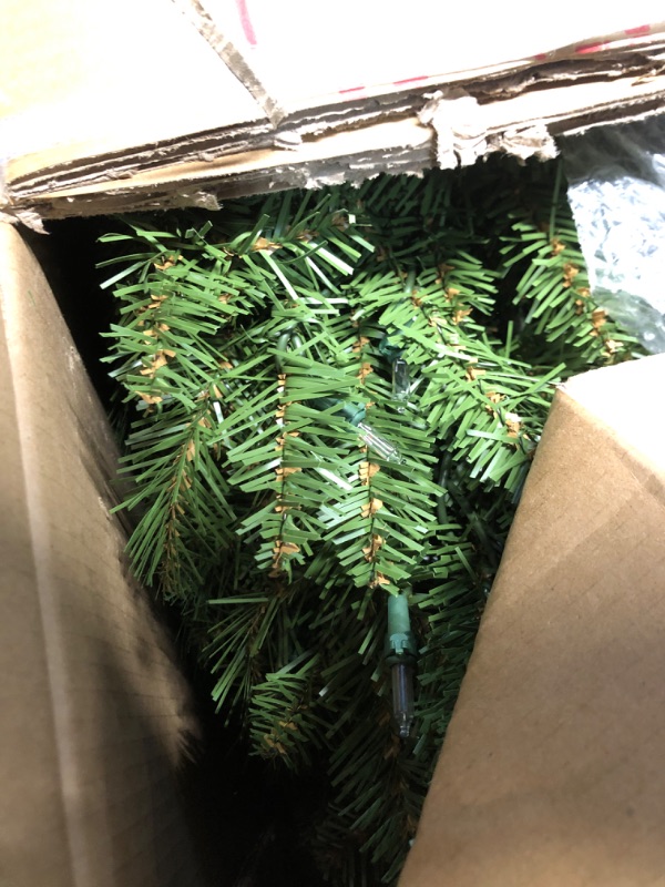 Photo 1 of ****FACTORY SEALED******OPENED FOR INSPECTION****National Tree Company 12 ft Pre-Lit Dunhill Fir Artificial Christmas Tree, 1,500 Clear Lights, 7,794 Tips, Includes Stand, Green