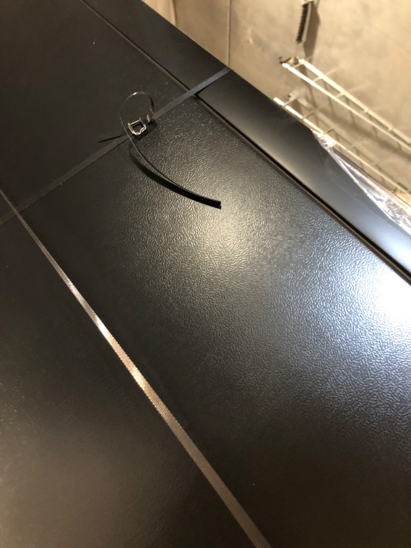 Photo 1 of ** ITEM IS UNUSED BUT HAS DAMAGE TO SIDE GOES ALL THE WAY THROUGH**
BLACK+DECKER 16 Cu. Ft. French Door Refrigerator with Built-in Ice Maker, Full Size Refrigerator with Bottom Mount Freezer Drawer, Frost Free, ENERGY STAR certified, BRF1600GIMB, Black