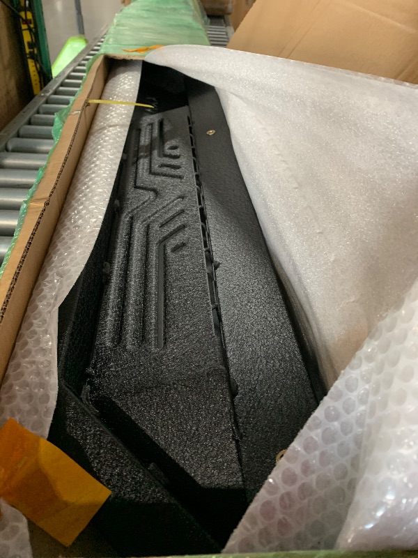Photo 1 of **MISSING HARDWARE**
KYX Running Boards Fit for 2019-2025 Chevy Silverado/GMC Sierra 1500 2020-2025 Silverado/Sierra 2500HD 3500HD Crew Cab, 6 inches Dual Tube Side Steps Nerf Bars Step Bars Side Bars Step Rails