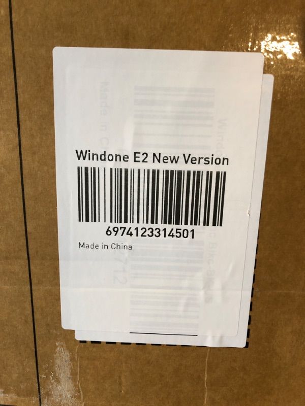 Photo 1 of ***Missing Battery and hardware ***
Windone E2 Electric Bike for Adults, Full Suspension, 48V13Ah Removable Battery, Up to 28MPH & 46.6Miles (PAS), 1000W Peak Ebike with All-Terrain 4.0" Fat Tires, UL Certified, Moped E-Bike