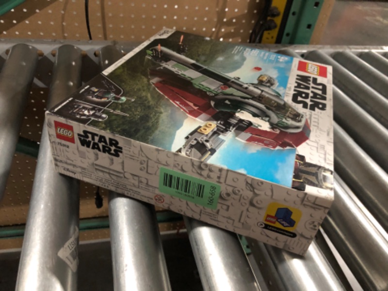 Photo 1 of **OPENED BAGS**LEGO Star Wars Boba Fett Starship 75312 Building Toy - Mandalorian Model Set Featuring Iconic Starfighter with Rotating Wings and 2 Minifigures, Fun and Imaginative Build for Kids Age 9+