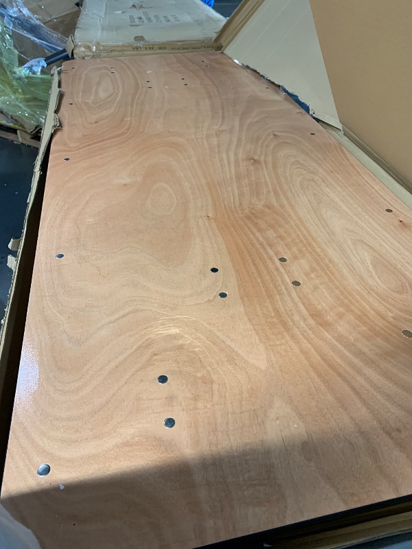 Photo 1 of ***DAMAGED - SEE NOTES/PICTURES***Flash Furniture Gael 6' Wood Folding Training and Event Table, Rectangular Folding Training Table with Smooth Clear Coated Finished Top, Natural