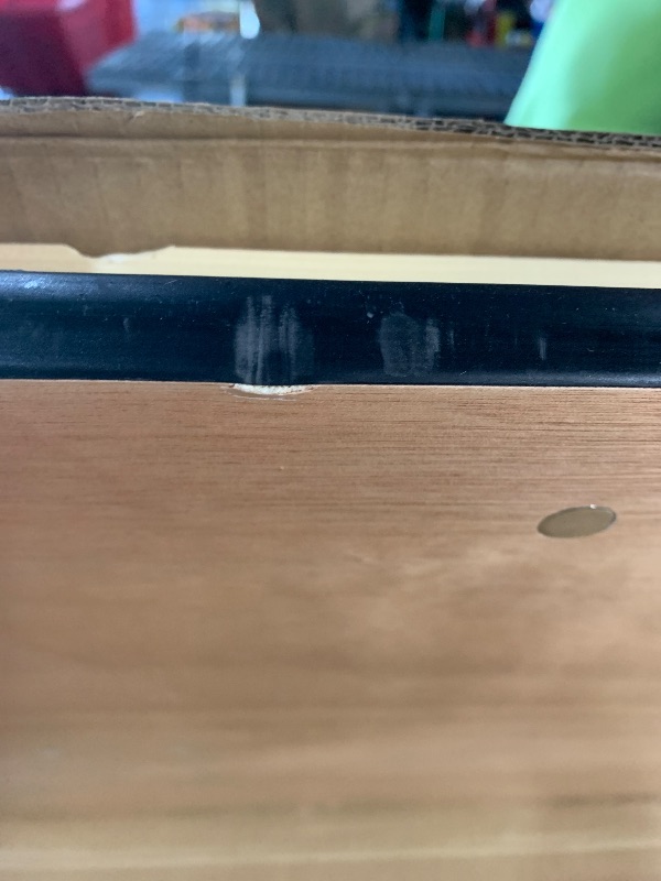 Photo 1 of ***DAMAGED - SEE NOTES/PICTURES***Flash Furniture Gael 6' Wood Folding Training and Event Table, Rectangular Folding Training Table with Smooth Clear Coated Finished Top, Natural