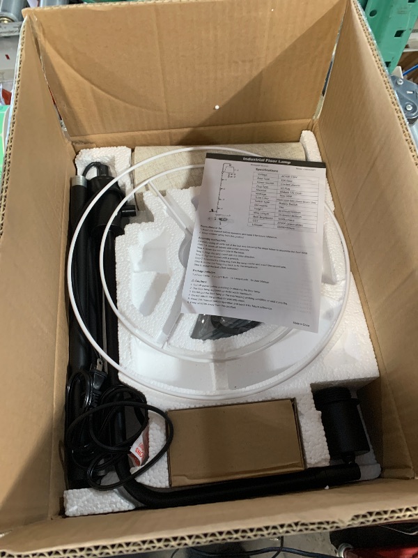 Photo 1 of ?Upgraded? Dimmable Floor Lamp, 1000 Lumens LED Edison Bulb Included, Arc Floor Lamps for Living Room Modern Standing Lamp with Linen Shade, Tall Lamp for Bedroom Office Dining Room- Black