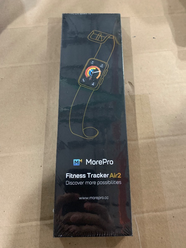 Photo 1 of ***FACTORY SEALED*** MorePro Health Fitness Tracker with Blood oxy-gen Monitor and 24/7 Heart Rate and Blood Pressure, Sleep Monitor, 120+ Sport Modes Waterproof Fitness Watch for Women Men Android iOS, Black