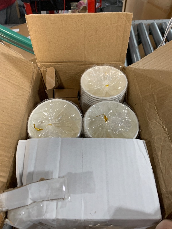 Photo 1 of ***(MISSING A SLEEVE/ NOT A COMPLETE SET)***Clawsoff 300 Pack 12oz Paper Coffee Cups, Hot/Cold Beverage 12oz Disposable Coffee Cups, Retro Design, Leak-Proof, Hot or Cold Drink, Cocoa, Chocolate, Coffee Bar Supplies