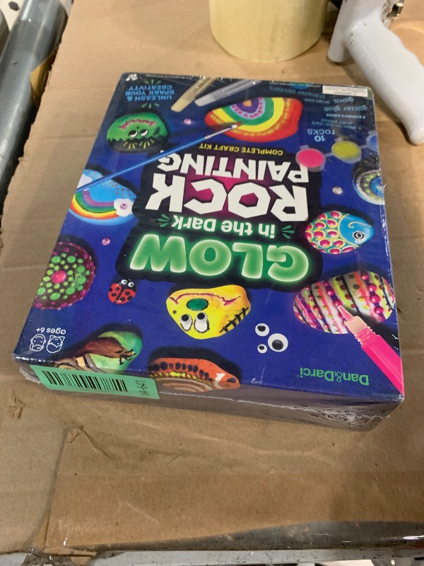 Photo 1 of ***FACTORY SEALED*** Dan&Darci Kids Rock Painting Kit - Glow in The Dark - Christmas Gifts Arts & Crafts for Boys and Girls Ages 6-12 - Craft Activities Kits - Creative Art Toys for 6, 7, 8, 9, 10, 11 & 12 Year Old Kid