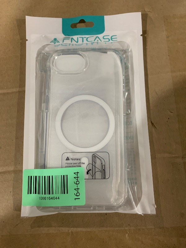Photo 1 of ***FACTORY SEALED*** FNTCASE for iPhone 16e Case Clear: Magnetic Phone Cases with Screen Protector Compatible with Magsafe Slim Anti Yellowing Rugged Shockproof Protective Transparent Cell Phone Cover (A-Clear)
