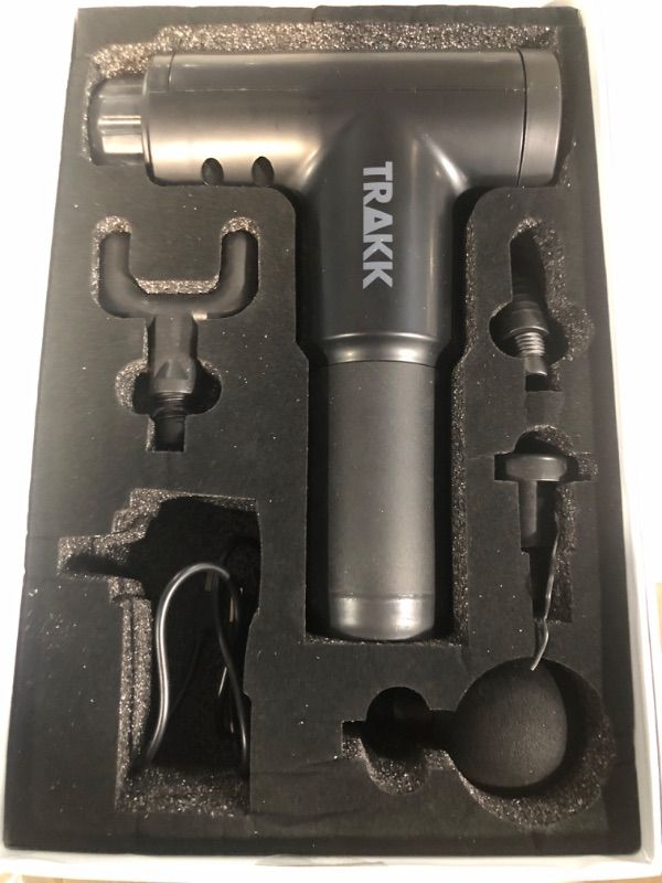 Photo 1 of (used)(missing piece) TRAKKBEAST Elite Recovery Massage Gun TR-BSTGN-300-BK