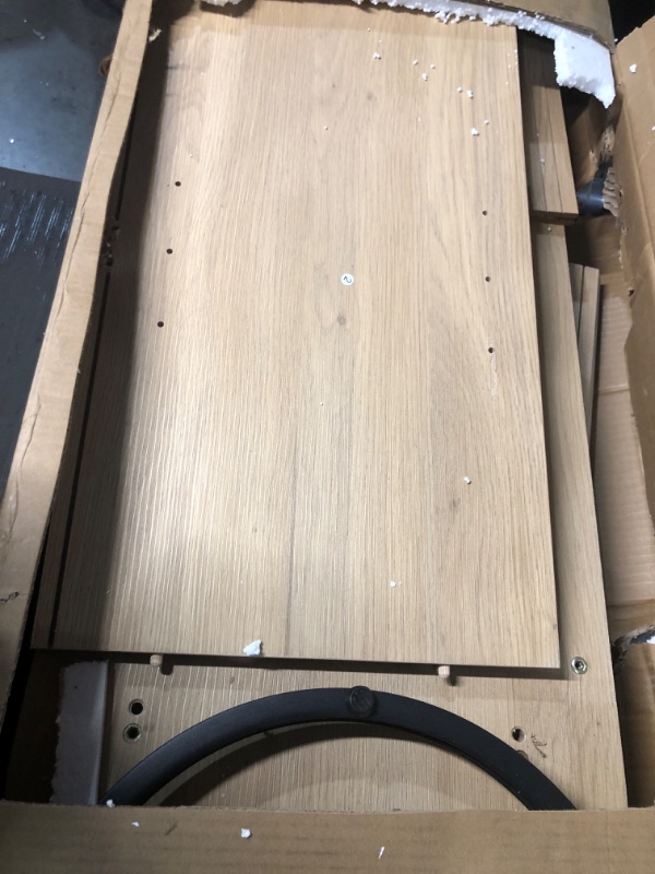 Photo 1 of ***MINOR DAMAGE// SEE PHOTOS***
HUAHUU Sideboard Buffet Cabinet with Storage, 54.3" Fluted Tambour, Adjustable Shelves, Mid Century Modern Console for Living Room Kitchen