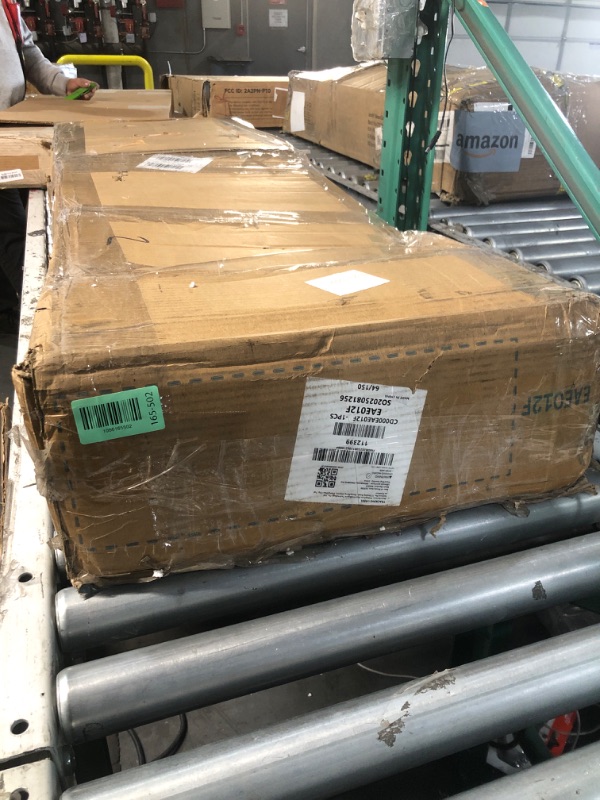 Photo 1 of ***MINOR DAMAGE// SEE PHOTOS***
HUAHUU Sideboard Buffet Cabinet with Storage, 54.3" Fluted Tambour, Adjustable Shelves, Mid Century Modern Console for Living Room Kitchen