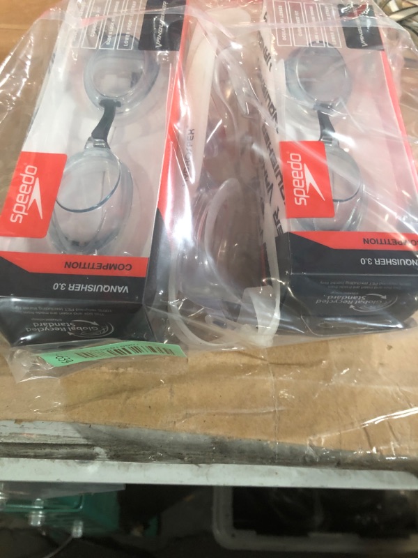 Photo 1 of (3 PAIRS) Adult Speedo Vanquisher 3.0 Swim Goggles