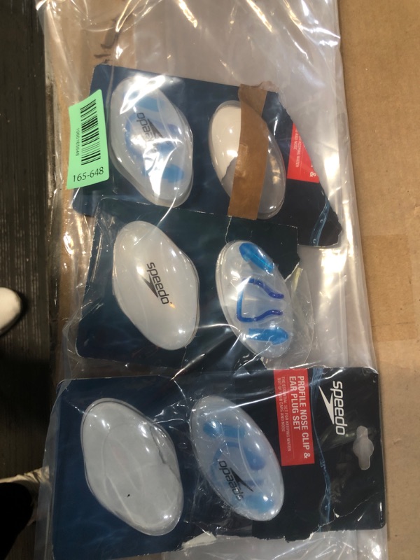 Photo 1 of (3 SETS) Speedo Profile Nose Clip/Ear Plug Set, Blue