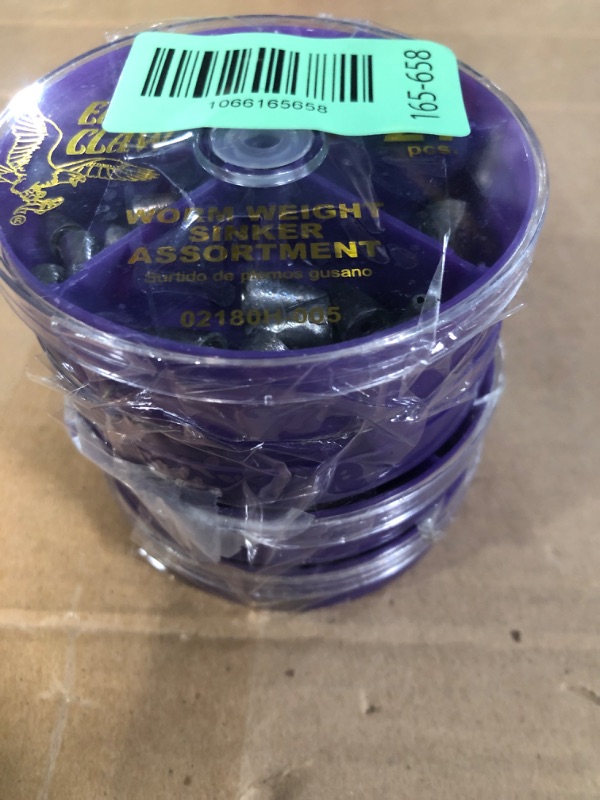 Photo 1 of ***4 PACKS***Eagle Claw Sinker Assortment Worm Weight 27 Piece Assortment