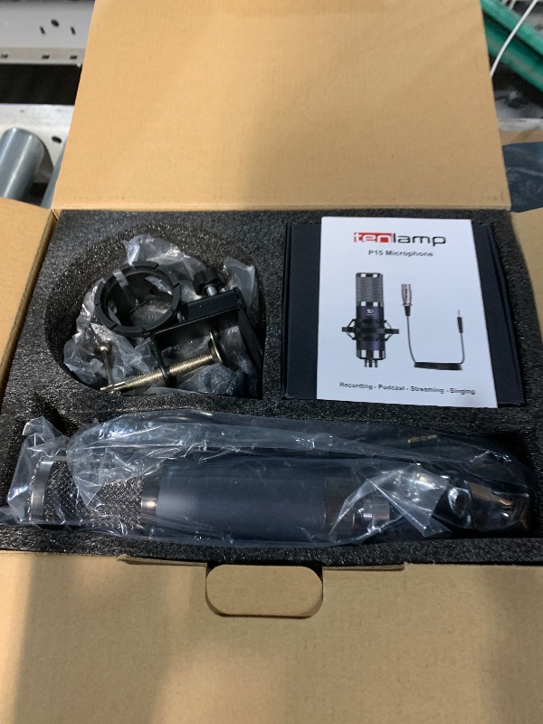 Photo 3 of Podcast Equipment Bundle with 3.5mm Condenser Microphone for Pc/Phone Live Streaming Singing Gaming, Podcast Microphone Bundle with Live Sound Board Audio Mixer Denoise,DJ Sets