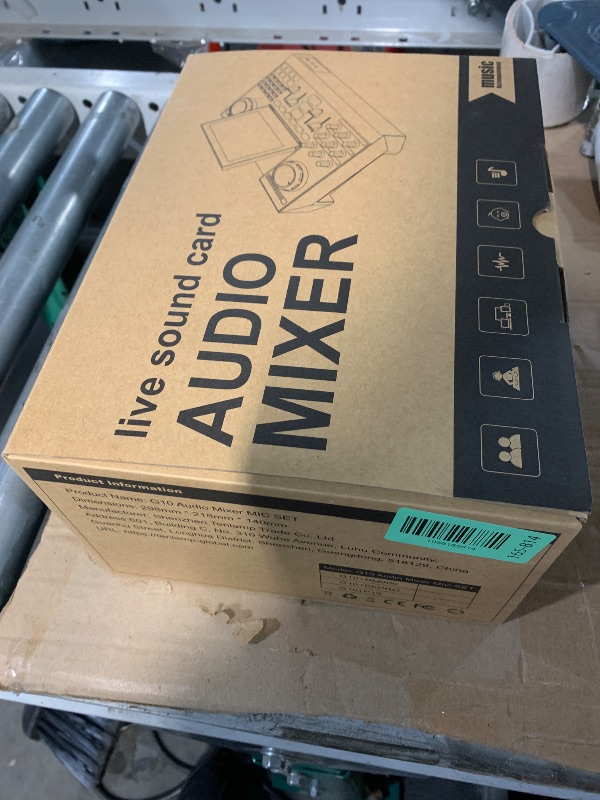 Photo 4 of Podcast Equipment Bundle with 3.5mm Condenser Microphone for Pc/Phone Live Streaming Singing Gaming, Podcast Microphone Bundle with Live Sound Board Audio Mixer Denoise,DJ Sets