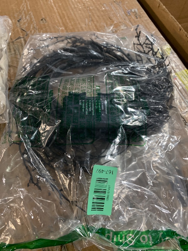 Photo 1 of [8 Modes & Timer 6Ft 54 LED Willow Vine Twig Garland with Lights - Orange Halloween Lights - Battery Operated, Waterproof for Mantle, Wall, Fireplace - Indoor Decoration