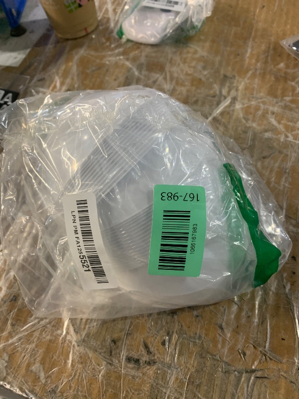 Photo 1 of [6 OZ 50 Count] White Plastic Organic Party Dessert bowls Premium heavyweight Elegant Disposable Tableware Dishes