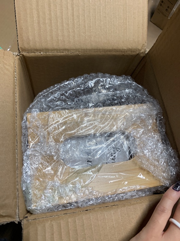 Photo 1 of Hiitytin 2-In-1 Laundry Pods Container & Dryer Sheet Holder with Bamboo Lid, Acrylic Dishwasher Pods Dispenser with Labels, Dryer Sheet Container, Laundry Room Organization and Storage