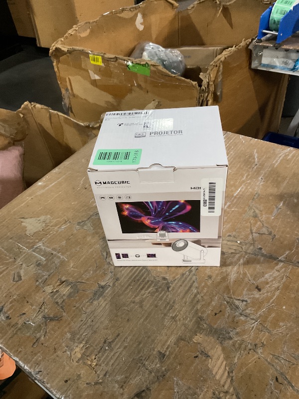 Photo 1 of ?Electric Focus?Magcubic Mini Projector 4K Support, Portable Projector with WiFi 6 and Bluetooth 5.4, Smart Proyector, 5W Soundbase Speaker, 180°Rotation for Home Theater