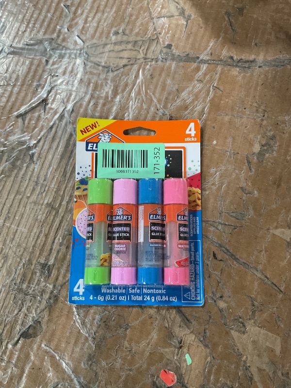 Photo 1 of * only comes with one pack instead of six*
Elmer’s Scented Glue Sticks Washable Clear Assorted Scents