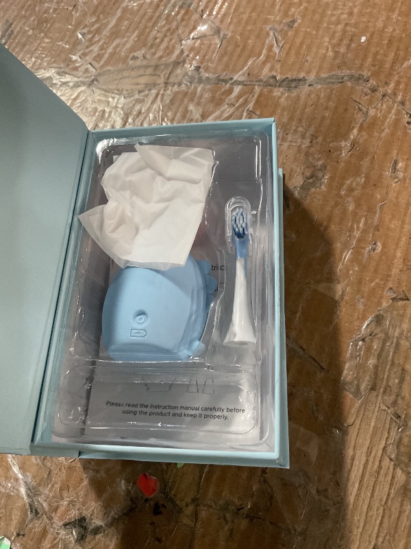 Photo 1 of * might be missing a part*
DYCROL Kids U Shaped Electric Toothbrush with 4 Brush Heads, Sonic Toothbrush Kids with 5 Modes, Cartoon Dinosaur 360-Degree Cleaning IPX7 Waterproof Design (2-6 Age (Blue))