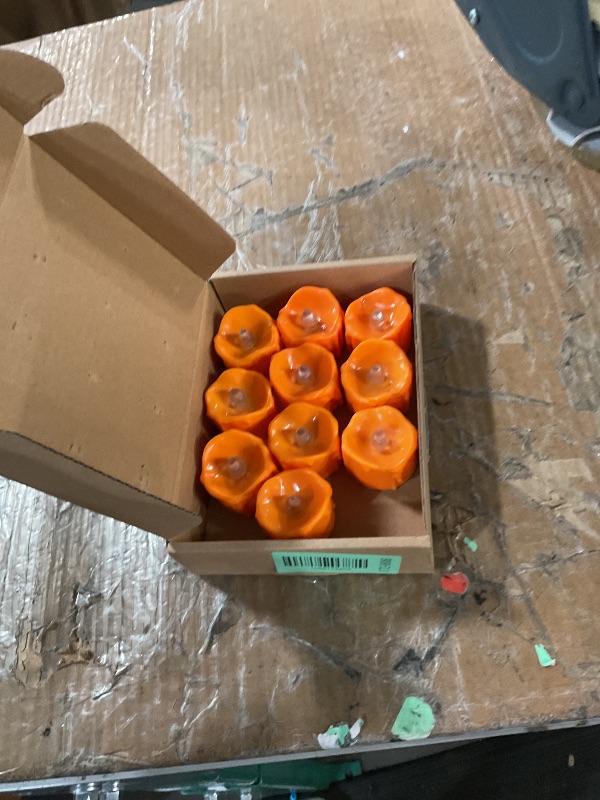 Photo 1 of * missing two*
ONEIHOMM Thanksgiving Orange Timer Tealights, Flameless Flickering Melting Candles Battery Operated, Fall Tea Lights for Halloween?Wedding?Home Decor (12PCS)