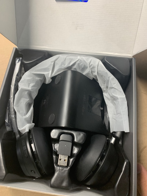 Photo 1 of (Upgraded Version) Wireless Headset, Bluetooth Headset with Noise Cancelling Microphone, Best Headphones with Mic Mute & USB Dongle for PC/Computer/Laptop/Cell Phones/Remote Work/Call Center