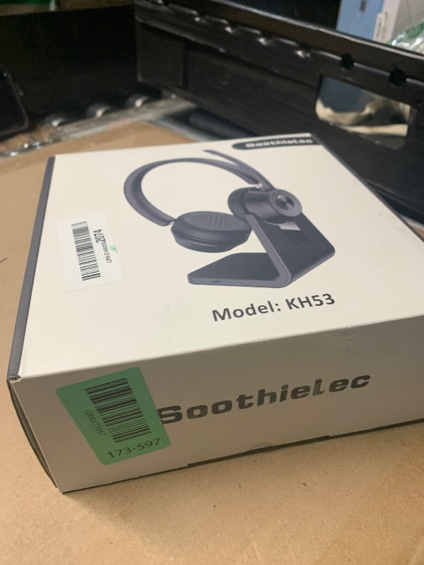 Photo 1 of (Upgraded Version) Wireless Headset, Bluetooth Headset with Noise Cancelling Microphone, Best Headphones with Mic Mute & USB Dongle for PC/Computer/Laptop/Cell Phones/Remote Work/Call Center