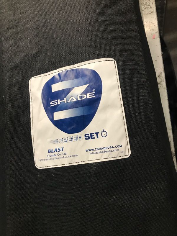 Photo 1 of (2 broken poles) (sold for parts) Z-Shade Odyssey 10' x 10' Slant Leg Instant Canopy