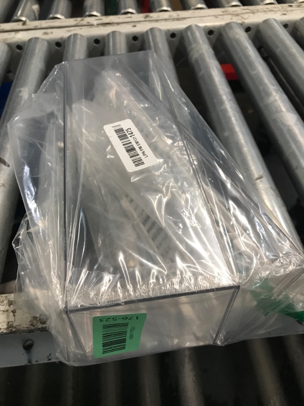 Photo 1 of AIYoo Transparent Flatware Tray Kitchen Drawer Organizer With Lid - Plastic Kitchen Cutlery Tray and Utensil Silverware Storage Container with Cover - Dinnerware Holder for Spoons Forks Knives 12" x 4 " x 4"