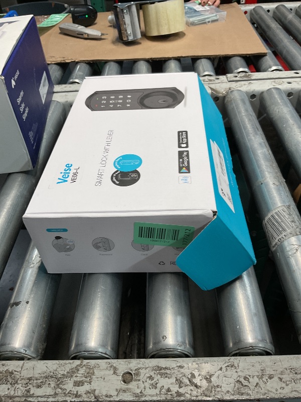 Photo 1 of *****Photo stock for reference******VE06-L Smart Locks with 2 Lever Handle Set, App Control, Keyless Entry Deadbolt for Front Door, Electronic Digital Touchscreen Keypad, Auto Lock, Waterproof, Easy Installation, Matte Black