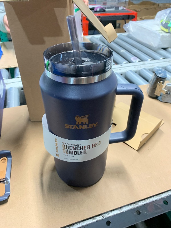 Photo 1 of (SEE ALL PHOTOS) STANLEY Quencher H2.0 Tumbler with Handle & Straw 64 oz | Flowstate 3-Position Lid | Large Capacity for Travel & Sports | Insulated Stainless Steel Cup | BPA-Free | Twilight