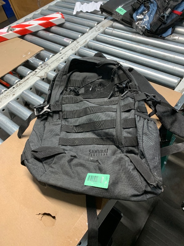 Photo 1 of ***FROMT ZIPPER IS BROKEN***SAMURAI TACTICAL Hanzo Tactical Day Pack Backpack, Turbulence Blue Grey, One Size