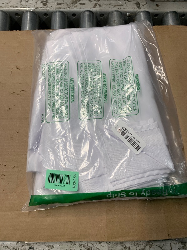 Photo 1 of ***DAMAGED - SEE NOTES/PICTURES*** sancua 2 Pack White Tablecloth 60 x 102 Inch, Rectangle 6 Feet Table Cloth - Stain and Wrinkle Resistant Washable Polyester Table Cover for Dining Tables, Buffet Parties and Camping