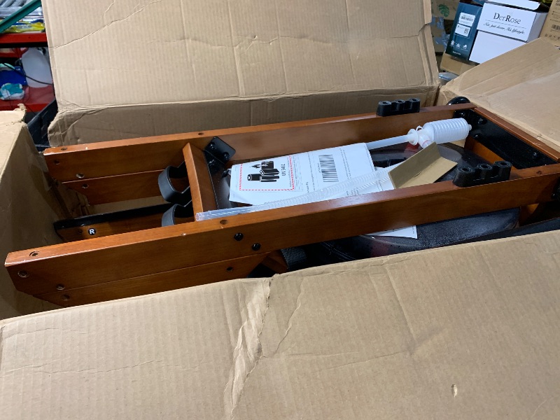 Photo 1 of ***PARTS ONLY - PARTIAL SET***
Water Rowing Machine for Home Use, WENOKER Wooden Foldable Rower Machine with Dedicated Monitor & Bluetooth APP, Large Water Tank & Comfortable Seat for Immersive Water Rower, 350LBS Weight Capacity