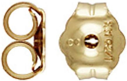 Photo 1 of  Filled Earring Backs (4.7x5.4mm)  5 PCS 