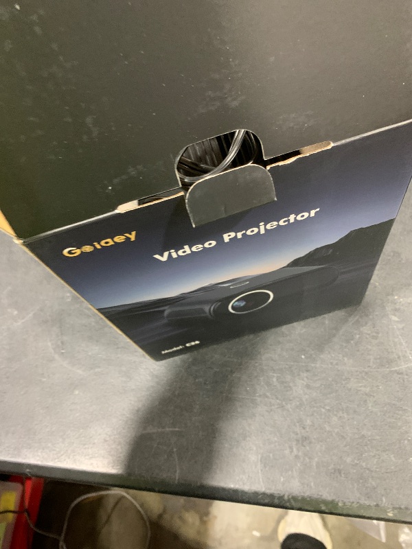 Photo 1 of [Built-in Apps/GoogIe TV/1000ANSI] Smart Projector 4K Supported with WiFi and Bluetooth, GoogIe Voice, Zoom&Keystone, 180°Stand, Goiaey C26 Portable Mini Projector for Outdoor Movie /Home Theater Use