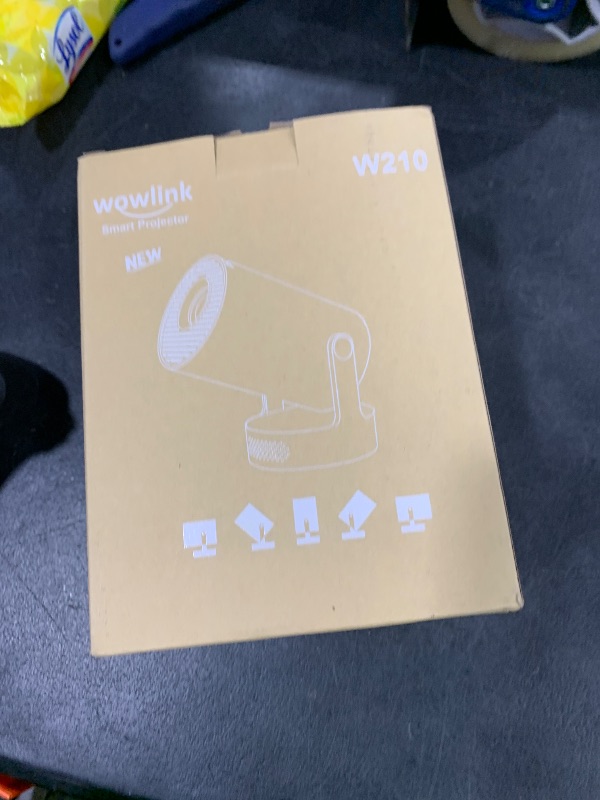 Photo 1 of [Built-in Apps & 2025 Upgraded] Mini Projector with WiFi 6 and Bluetooth 5.4 Support 4K 1080P Auto Keystone 180° Rotatable Projector Portable Compatibile with HDMI/TV Stick/Memory Stick/Laptop, White