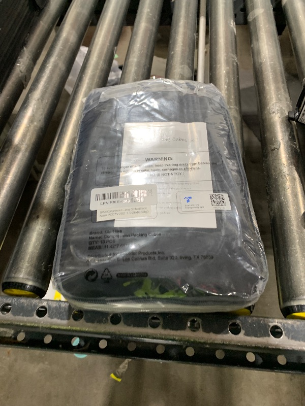 Photo 1 of 10 Set Compression Packing Cubes for Travel Essentials,Compressible Expandable Packing Cubes for Suitcase,OlarHike Luggage Organizer Bags for Travel,Handy Helper for Organizing Clothes(Black)