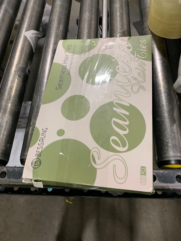 Photo 1 of 100 Pcs Thick Seamless Hair Ties, Ponytail Holders Hair Accessories No Damage for Thick Hair Christmas Gift(Dark Brown Colors)