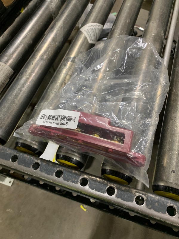 Photo 1 of (ONLY RED ONE)MOFEEZ Power Distribution Block Bus Bar, 4 x 3/8" Post Marine Bus Bar Battery Busbar Terminal Block with Cover, Lugs, Ring Terminal red