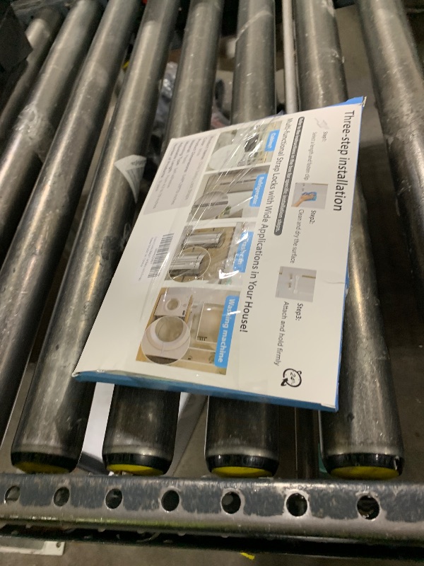 Photo 1 of 10 Pack Cabinet Locks Baby Proofing, Child Proof Cabinet Locks with 3M Adhesive - Easy Installation with Adjustable Straps, Multi-Purpose Child Safety Latches for Drawers Fridge Trash Cans Toilets